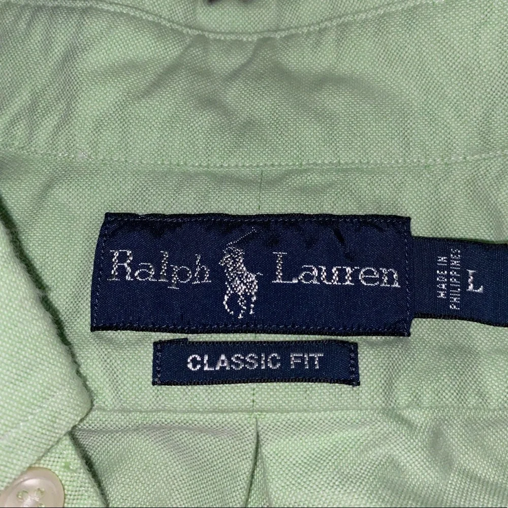 Polo Ralph Lauren button up long sleeve men’s large - Picture 4 of 8